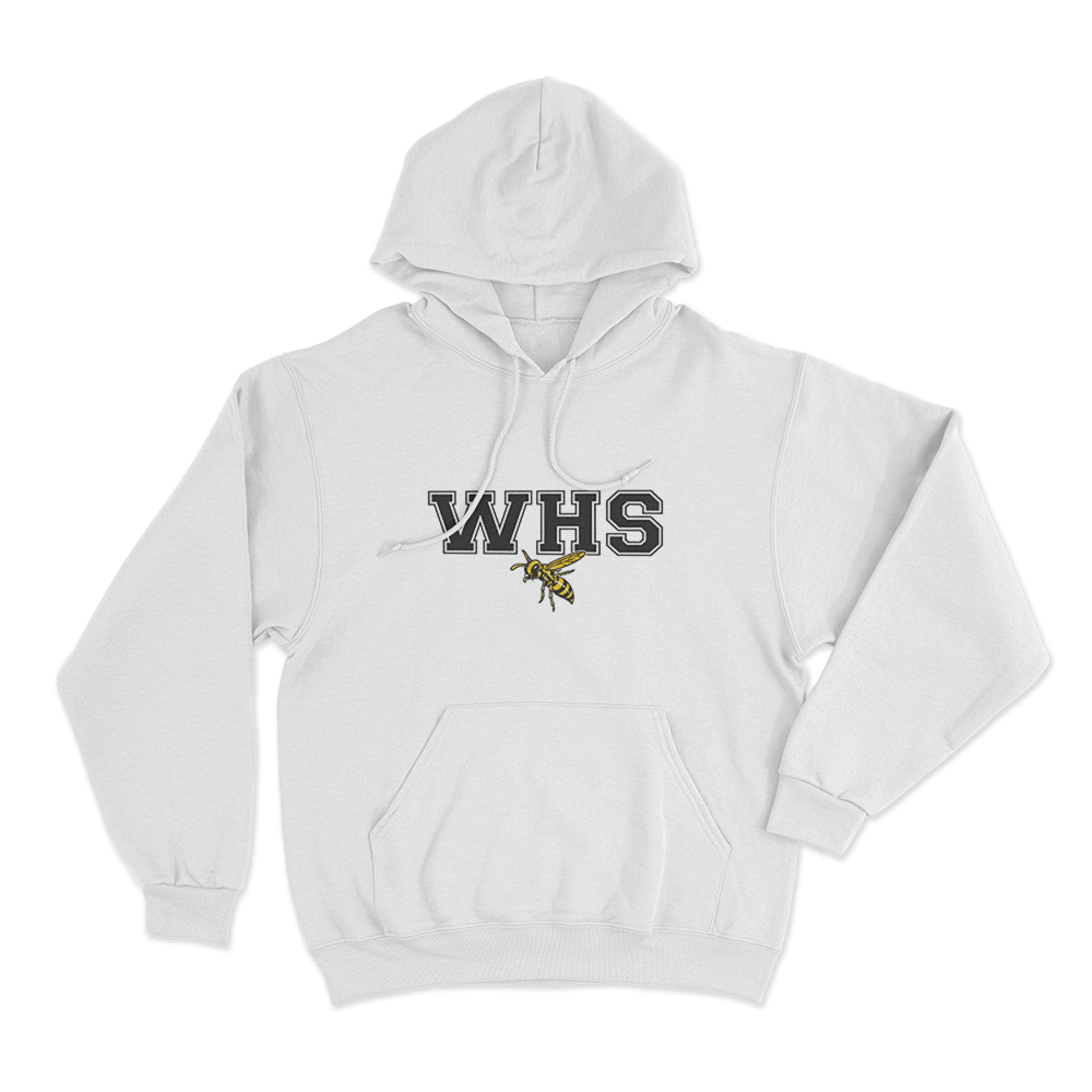 WHS School Logo Unisex Hoodie White WHS School Logo Unisex Hoodie White