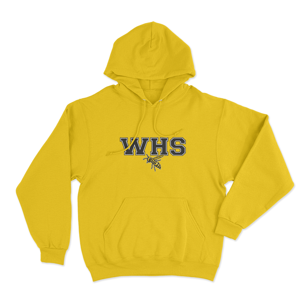 WHS School Logo Unisex Hoodie Yellow WHS School Logo Unisex Hoodie Yellow