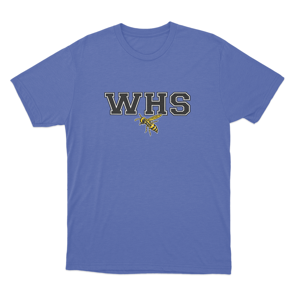 WHS School Logo Unisex T Shirt Blue WHS School Logo Unisex T Shirt Blue