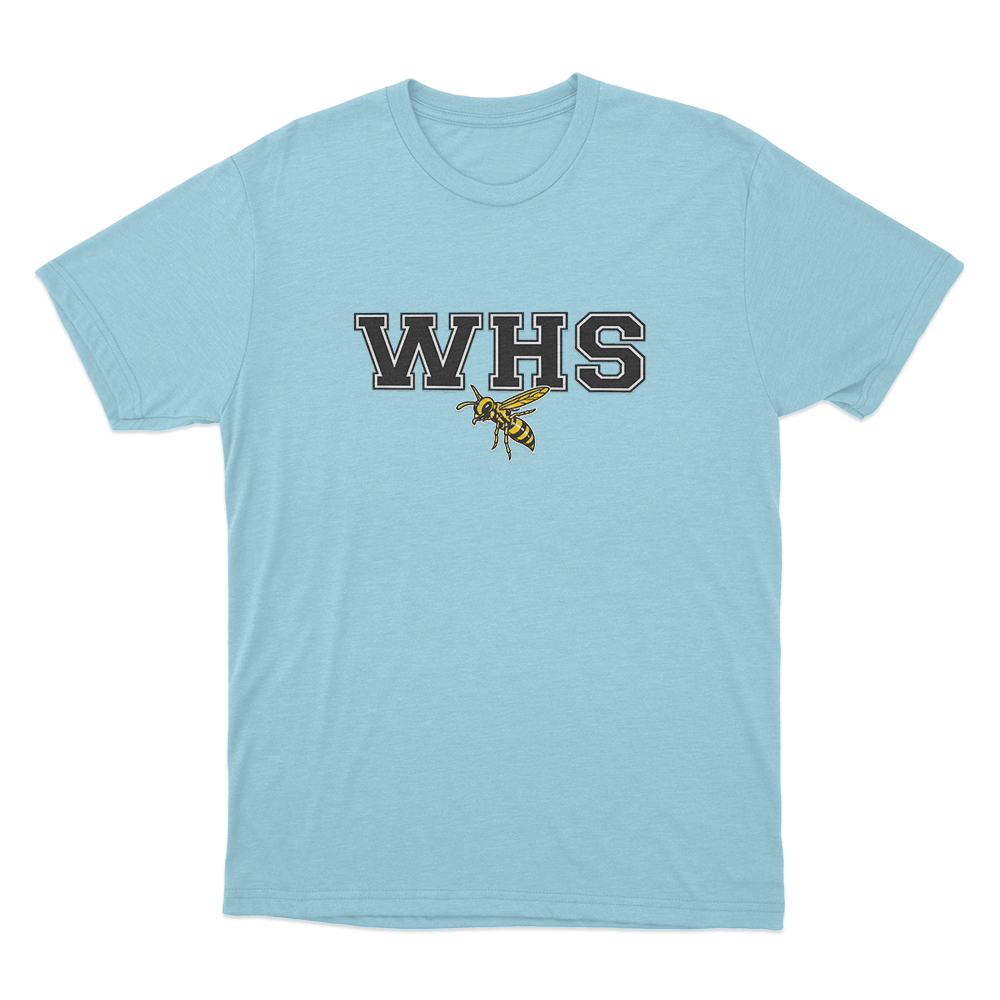 WHS School Logo Unisex T Shirt Sky Blue WHS School Logo Unisex T Shirt Sky Blue