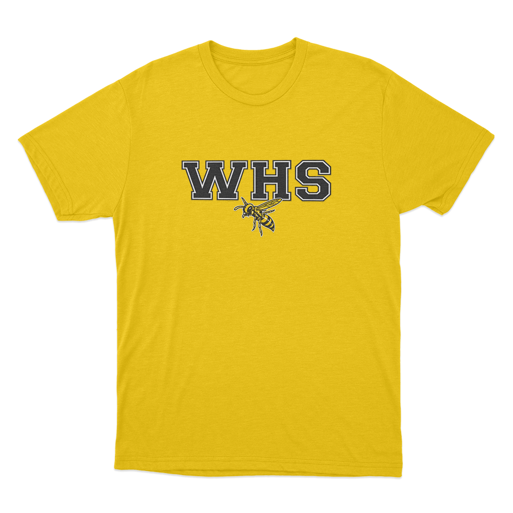 WHS School Logo Unisex T Shirt Yellow WHS School Logo Unisex T Shirt Yellow
