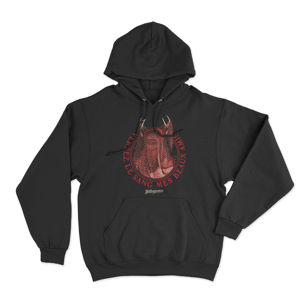 Yellowjackets Antler Queen Mask Unisex Hoodie Black Yellowjackets Antler Queen Mask Unisex Hoodie Black