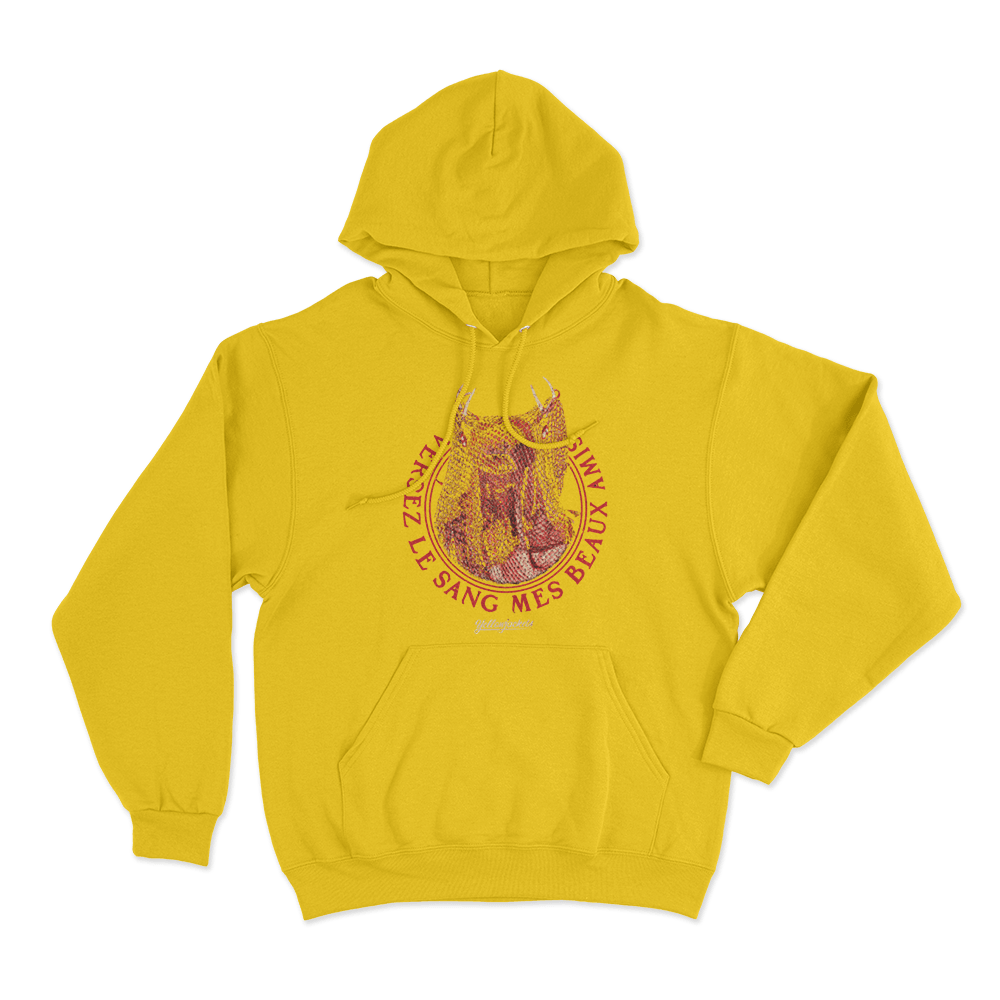 Yellowjackets Antler Queen Mask Unisex Hoodie Yellow Yellowjackets Antler Queen Mask Unisex Hoodie Yellow