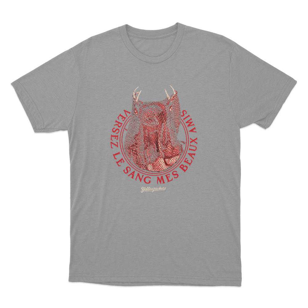 Yellowjackets Antler Queen Mask Unisex T Shirt Grey Yellowjackets Antler Queen Mask Unisex T Shirt Grey