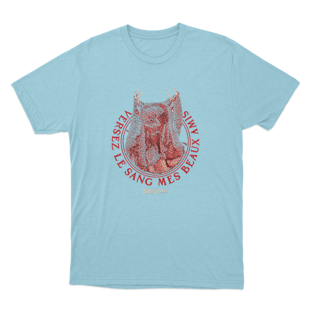 Yellowjackets Antler Queen Mask Unisex T Shirt Sky Blue Yellowjackets Antler Queen Mask Unisex T Shirt Sky Blue