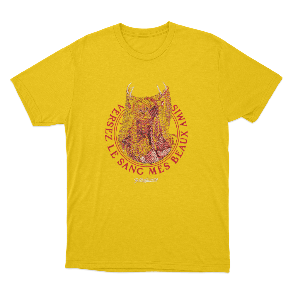 Yellowjackets Antler Queen Mask Unisex T Shirt Yellow Yellowjackets Antler Queen Mask Unisex T Shirt Yellow