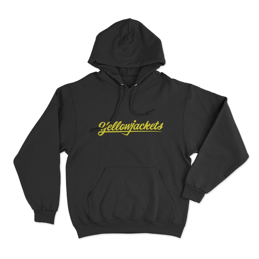 Yellowjackets Classic Logo Unisex Hoodie Black Yellowjackets Classic Logo Unisex Hoodie Black