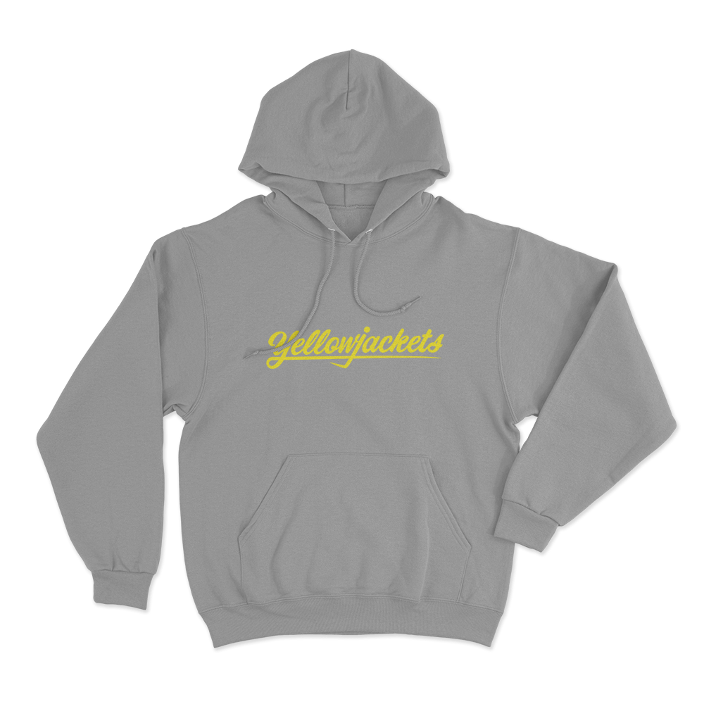 Yellowjackets Classic Logo Unisex Hoodie Grey Yellowjackets Classic Logo Unisex Hoodie Grey