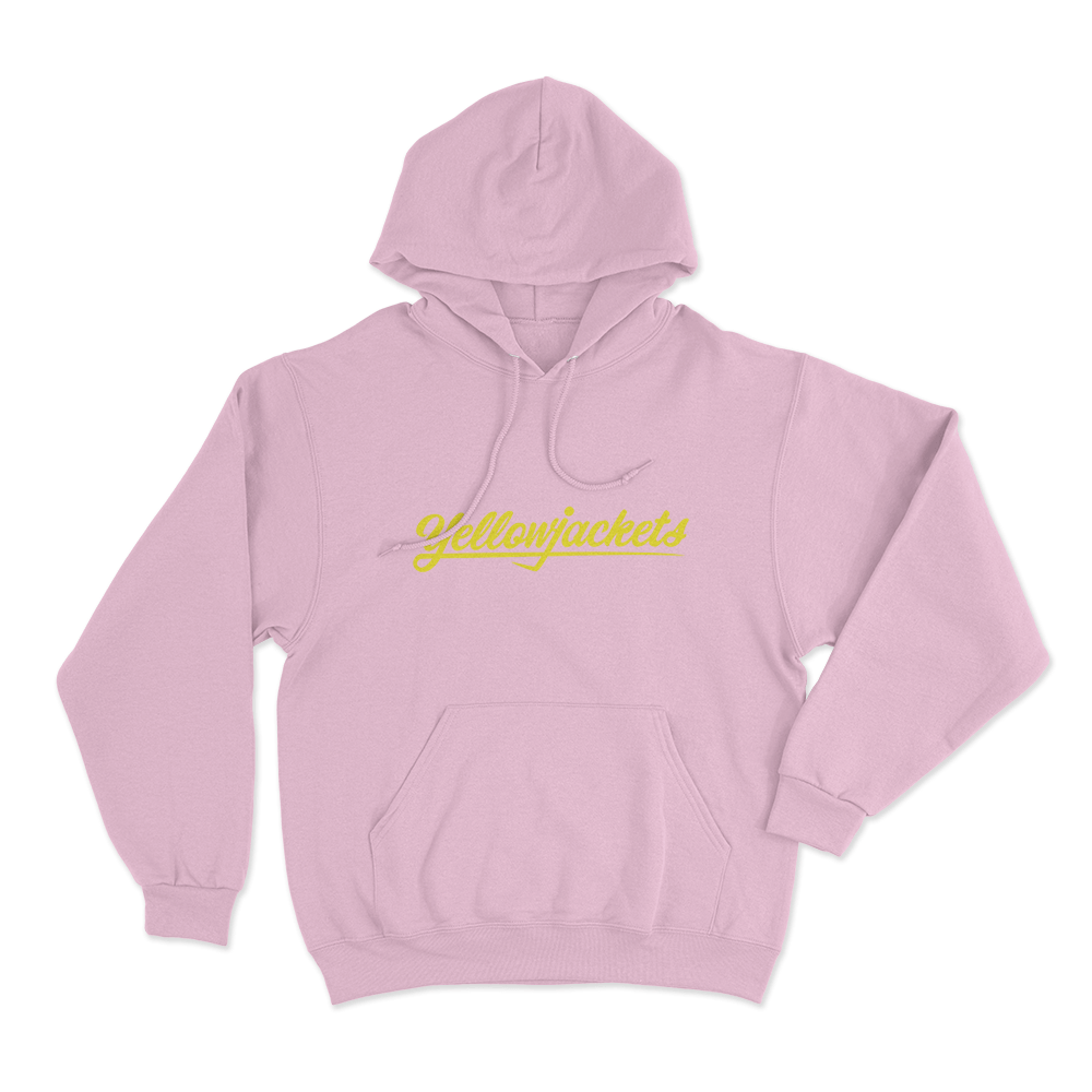 Yellowjackets Classic Logo Unisex Hoodie Pink Yellowjackets Classic Logo Unisex Hoodie Pink