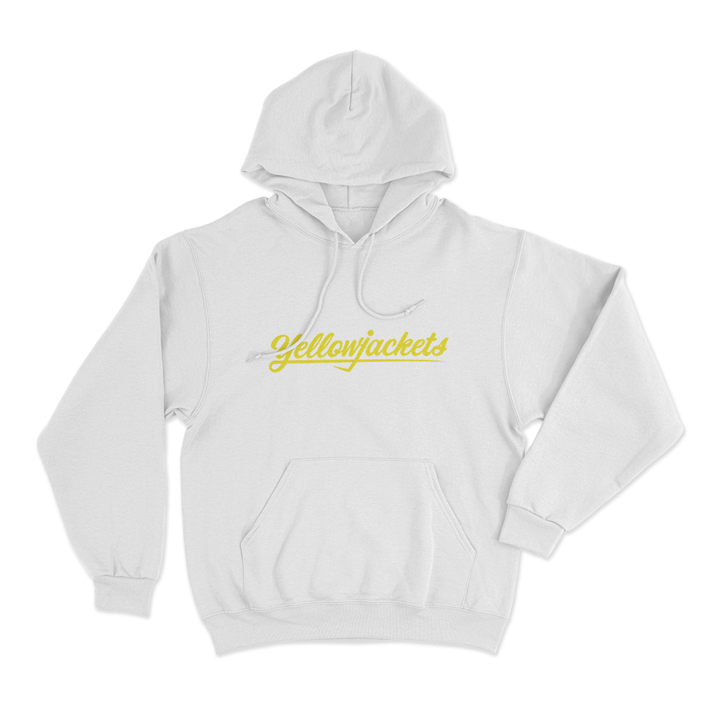 Yellowjackets Classic Logo Unisex Hoodie White Yellowjackets Classic Logo Unisex Hoodie White