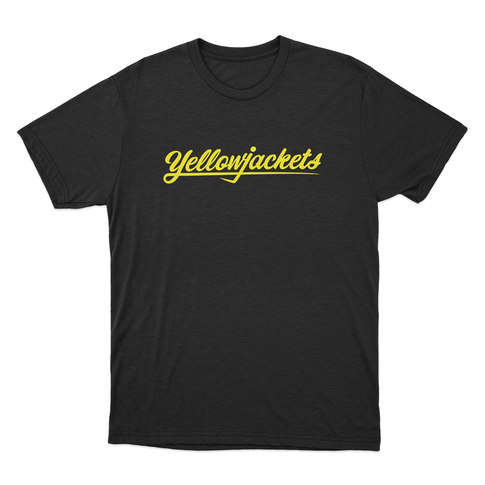 Yellowjackets Classic Logo Unisex T Shirt Black Yellowjackets Classic Logo Unisex T Shirt Black