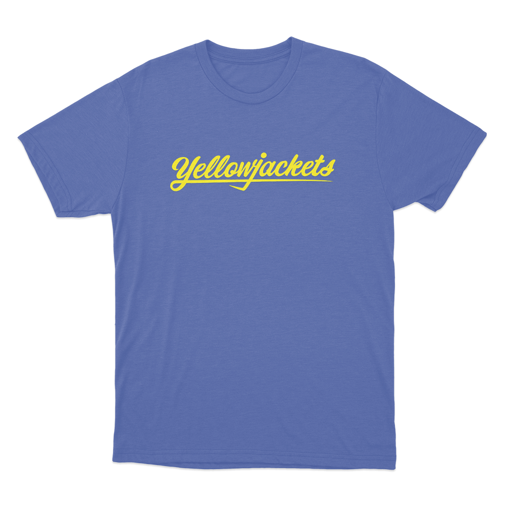Yellowjackets Classic Logo Unisex T Shirt Blue Yellowjackets Classic Logo Unisex T Shirt Blue