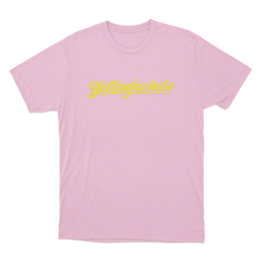 Yellowjackets Classic Logo Unisex T Shirt Pink Yellowjackets Classic Logo Unisex T Shirt Pink