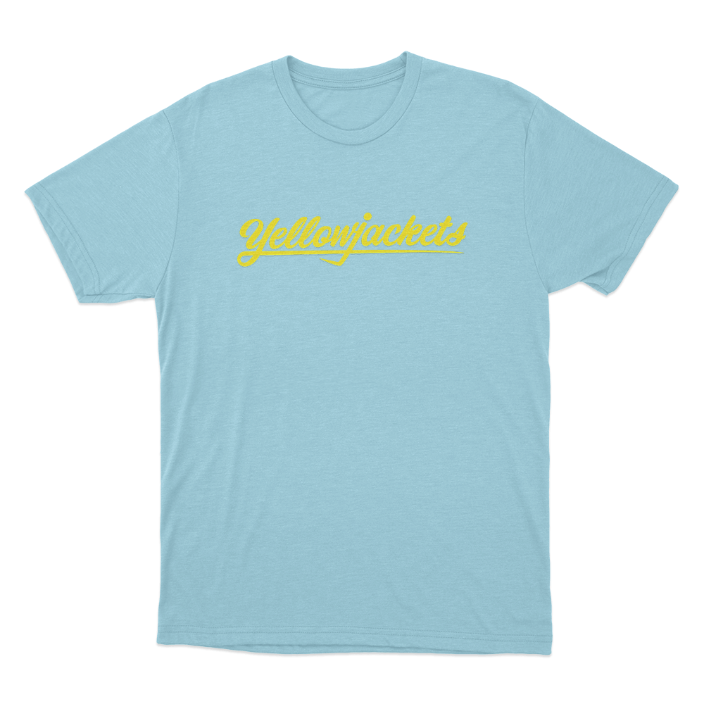 Yellowjackets Classic Logo Unisex T Shirt Sky Blue Yellowjackets Classic Logo Unisex T Shirt Sky Blue