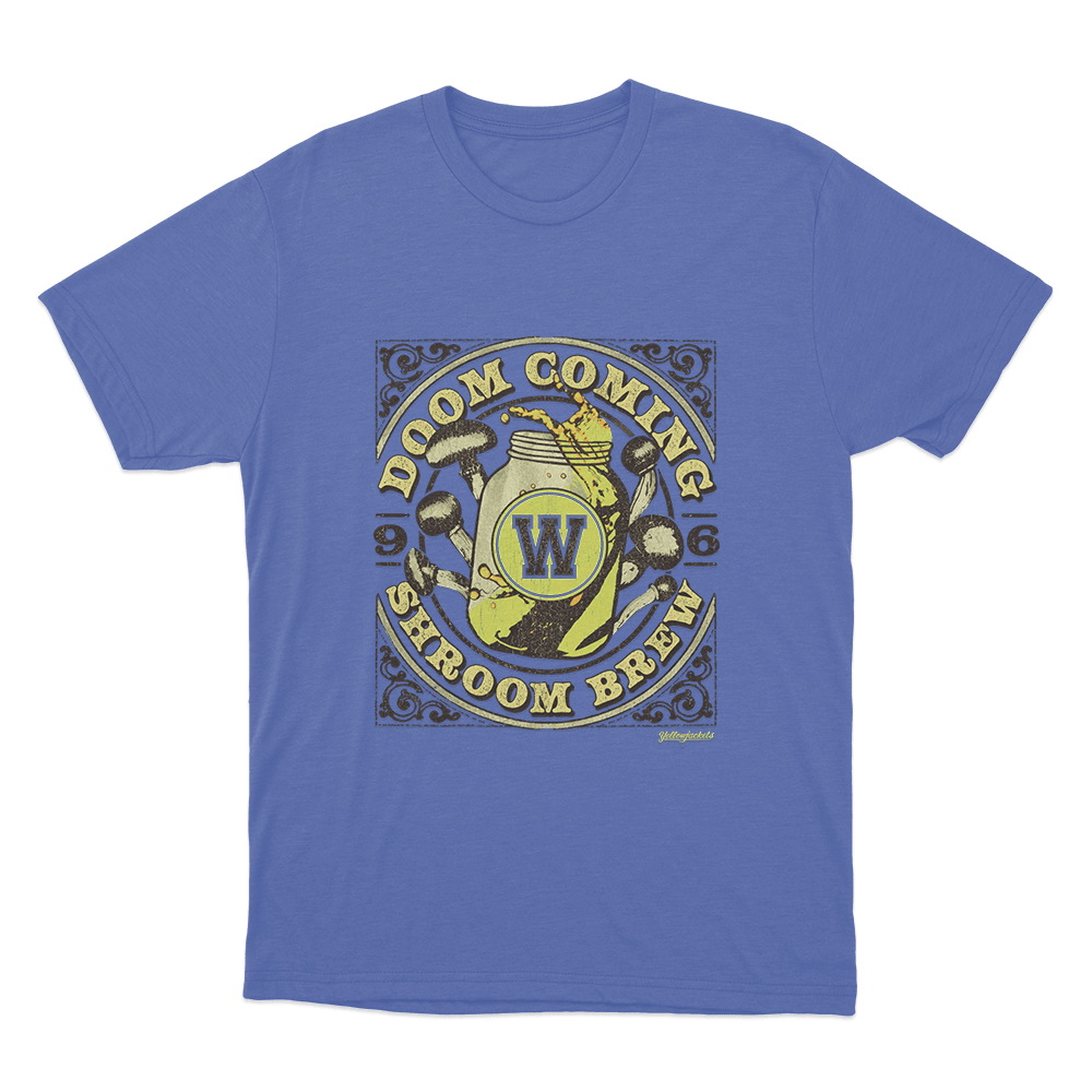 Yellowjackets Doomcoming Shroom Brew Unisex T Shirt Blue Yellowjackets Doomcoming Shroom Brew Unisex T Shirt Blue