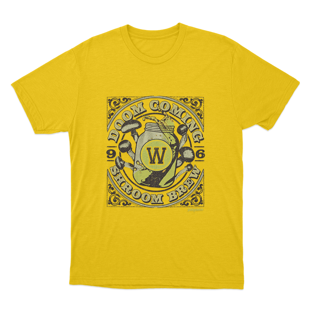 Yellowjackets Doomcoming Shroom Brew Unisex T Shirt Yellow Yellowjackets Doomcoming Shroom Brew Unisex T Shirt Yellow