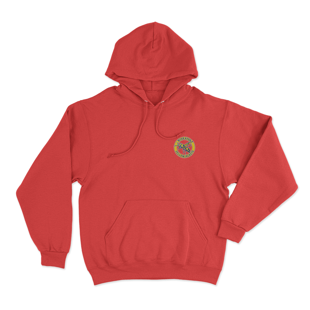 Yellowjackets Emblem Unisex Hoodie Red Yellowjackets Emblem Unisex Hoodie Red