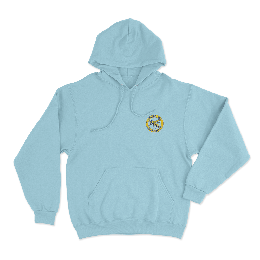 Yellowjackets Emblem Unisex Hoodie Sky Blue Yellowjackets Emblem Unisex Hoodie Sky Blue