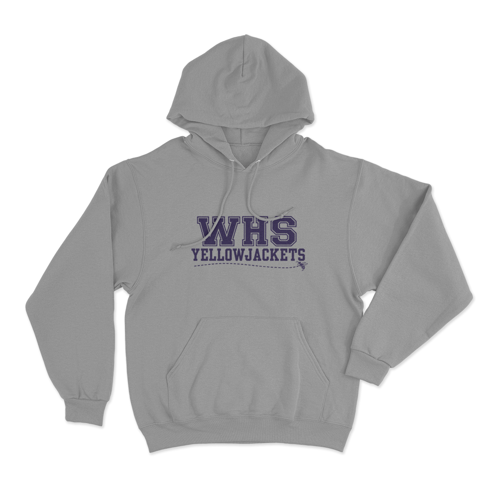 Yellowjackets WHS School Logo Unisex Hoodie Grey Yellowjackets WHS School Logo Unisex Hoodie Grey