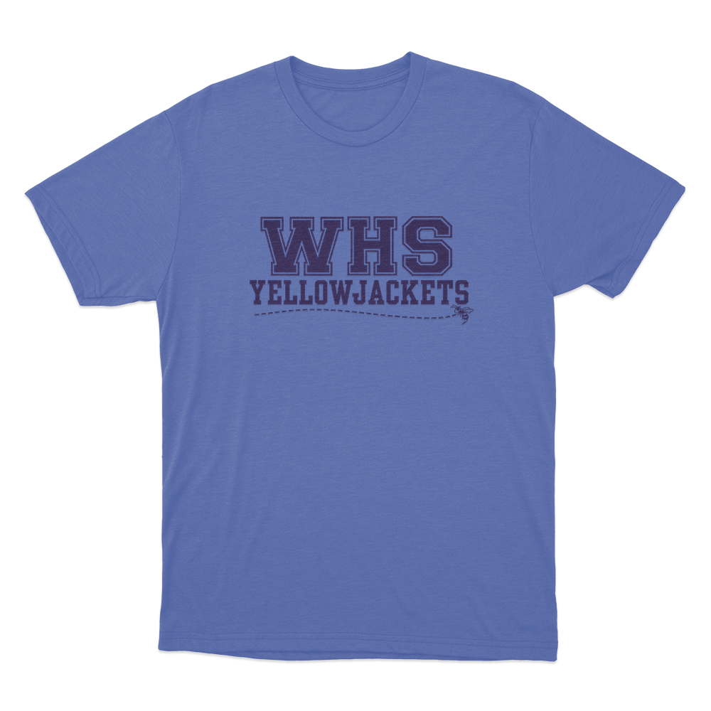 Yellowjackets WHS School Logo Unisex T Shirt Blue Yellowjackets WHS School Logo Unisex T Shirt Blue