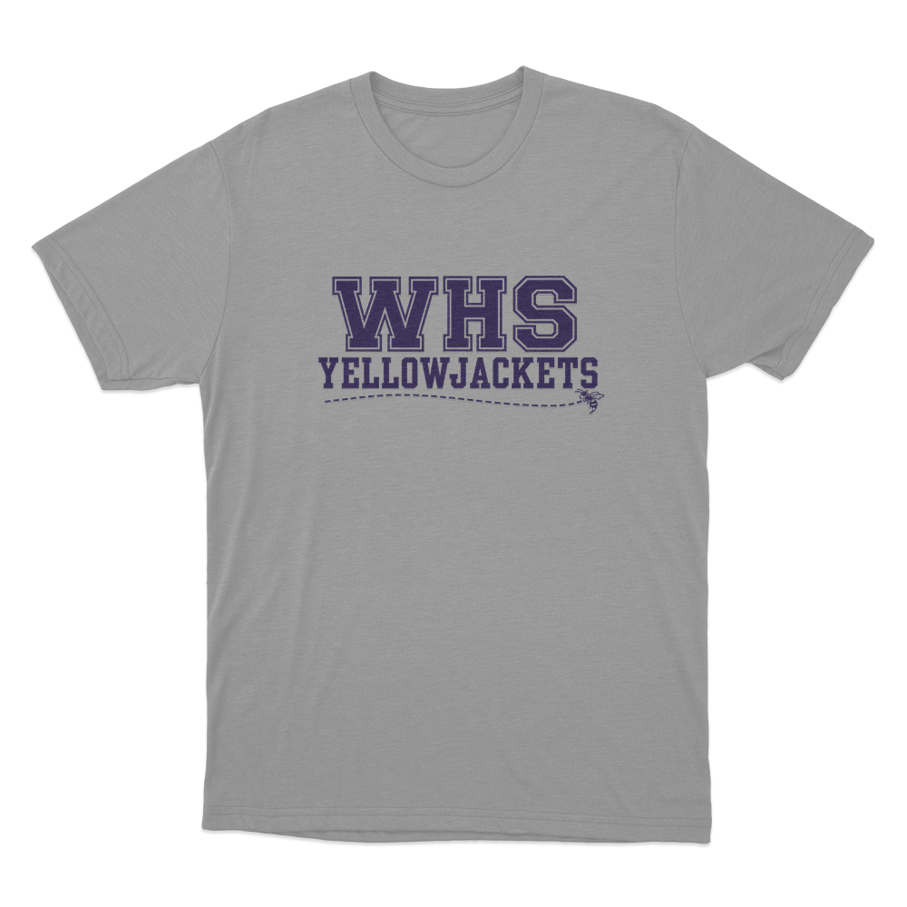 Yellowjackets WHS School Logo Unisex T Shirt Grey Yellowjackets WHS School Logo Unisex T Shirt Grey
