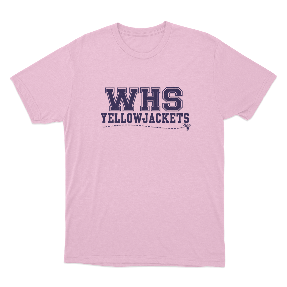 Yellowjackets WHS School Logo Unisex T Shirt Pink Yellowjackets WHS School Logo Unisex T Shirt Pink