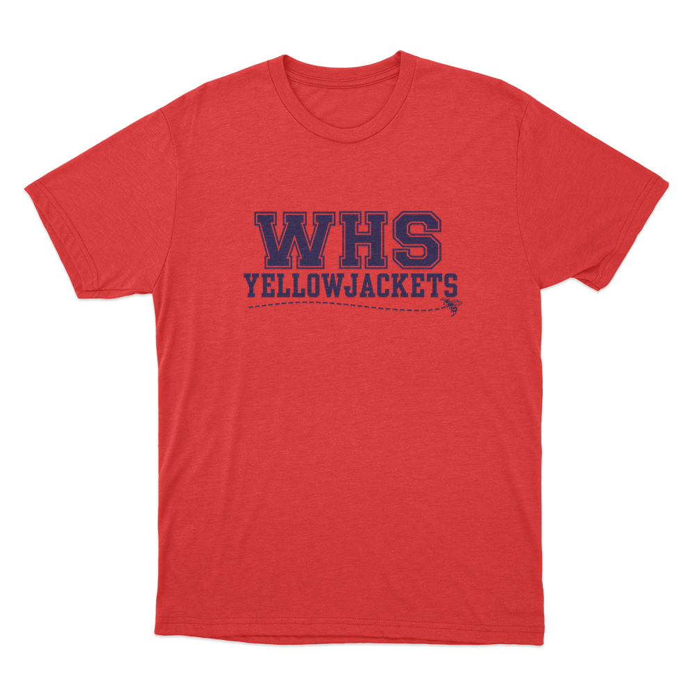 Yellowjackets WHS School Logo Unisex T Shirt Red Yellowjackets WHS School Logo Unisex T Shirt Red