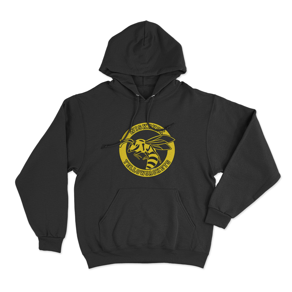 Yellowjackets Wiskayok Varsity Hornet Unisex Hoodie Black Yellowjackets Wiskayok Varsity Hornet Unisex Hoodie Black