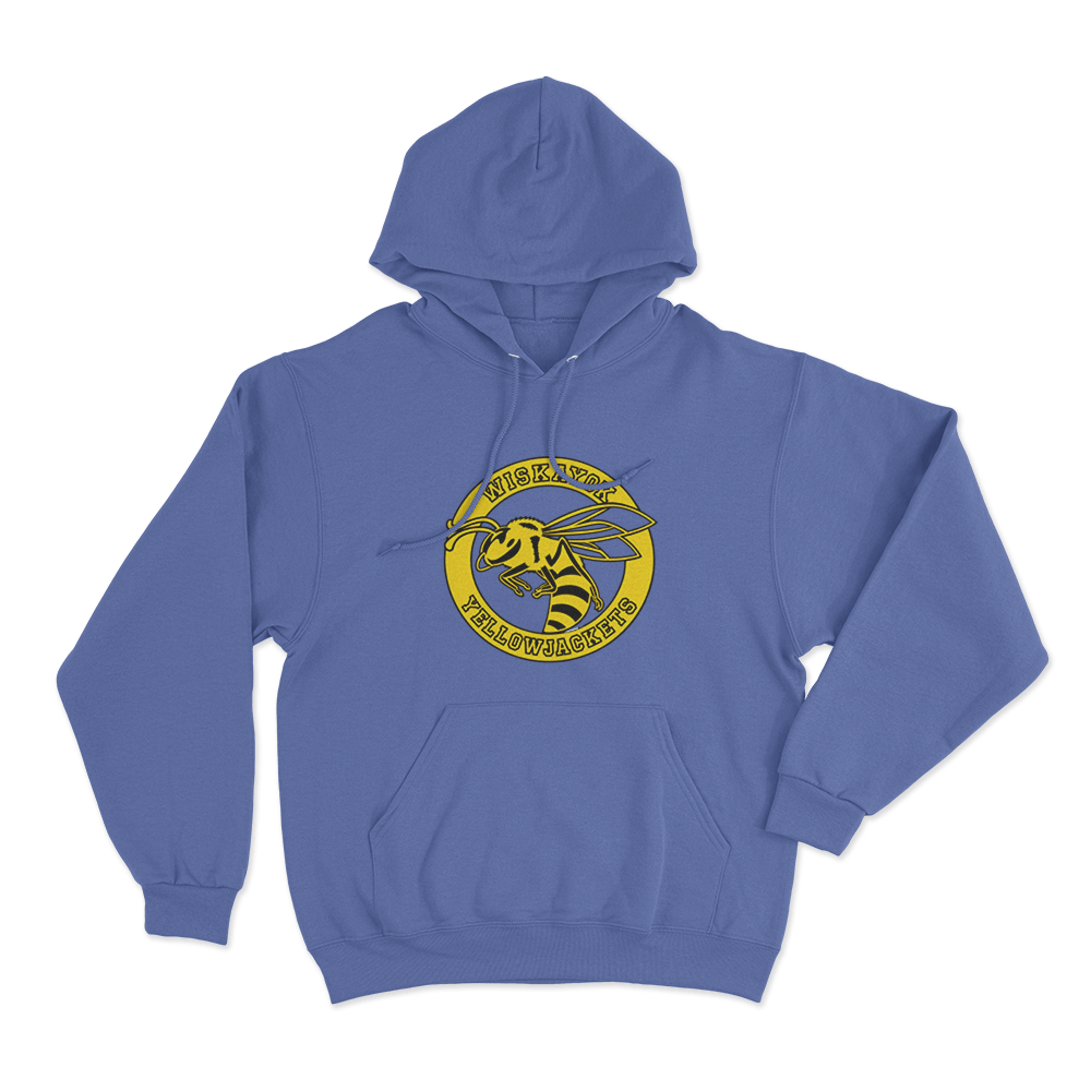 Yellowjackets Wiskayok Varsity Hornet Unisex Hoodie Blue Yellowjackets Wiskayok Varsity Hornet Unisex Hoodie Blue
