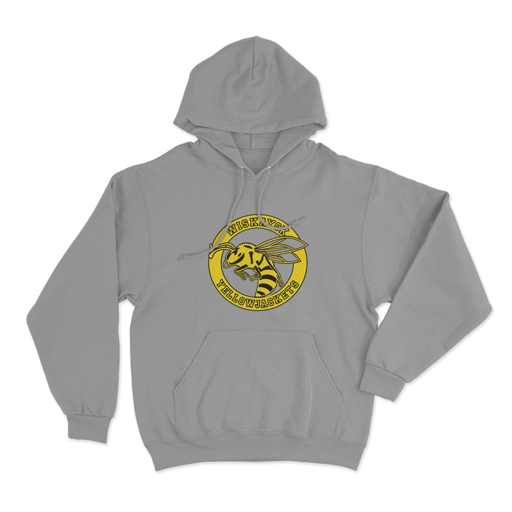 Yellowjackets Wiskayok Varsity Hornet Unisex Hoodie Grey Yellowjackets Wiskayok Varsity Hornet Unisex Hoodie Grey