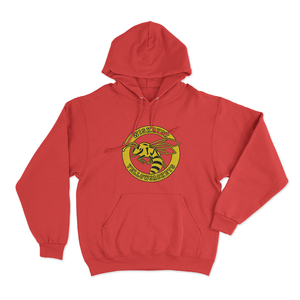 Yellowjackets Wiskayok Varsity Hornet Unisex Hoodie Red Yellowjackets Wiskayok Varsity Hornet Unisex Hoodie Red