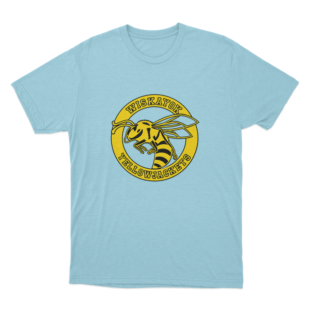 Yellowjackets Wiskayok Varsity Hornet Unisex T Shirt Sky Blue Yellowjackets Wiskayok Varsity Hornet Unisex T Shirt Sky Blue