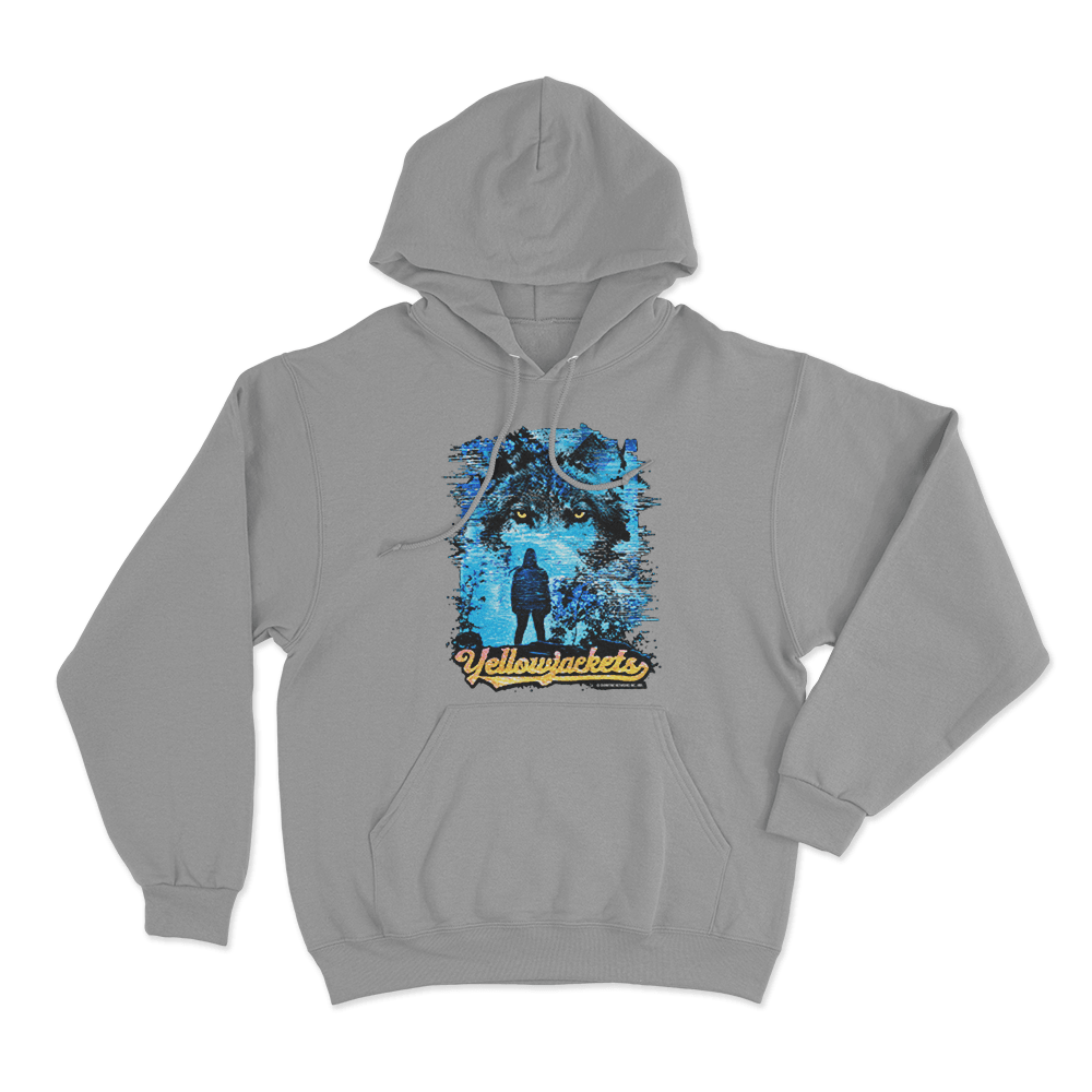 Yellowjackets Wolf TV Glitch Unisex Hoodie Grey Yellowjackets Wolf TV Glitch Unisex Hoodie Grey