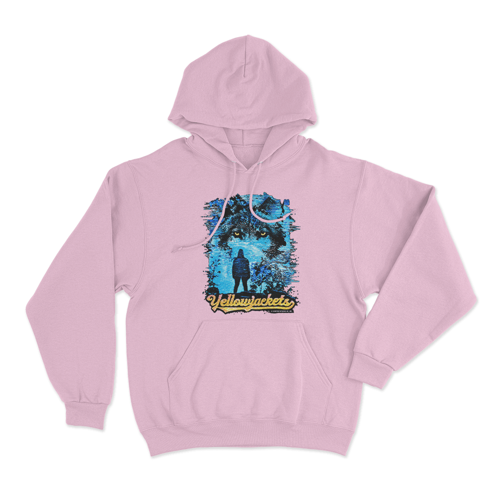 Yellowjackets Wolf TV Glitch Unisex Hoodie Pink Yellowjackets Wolf TV Glitch Unisex Hoodie Pink
