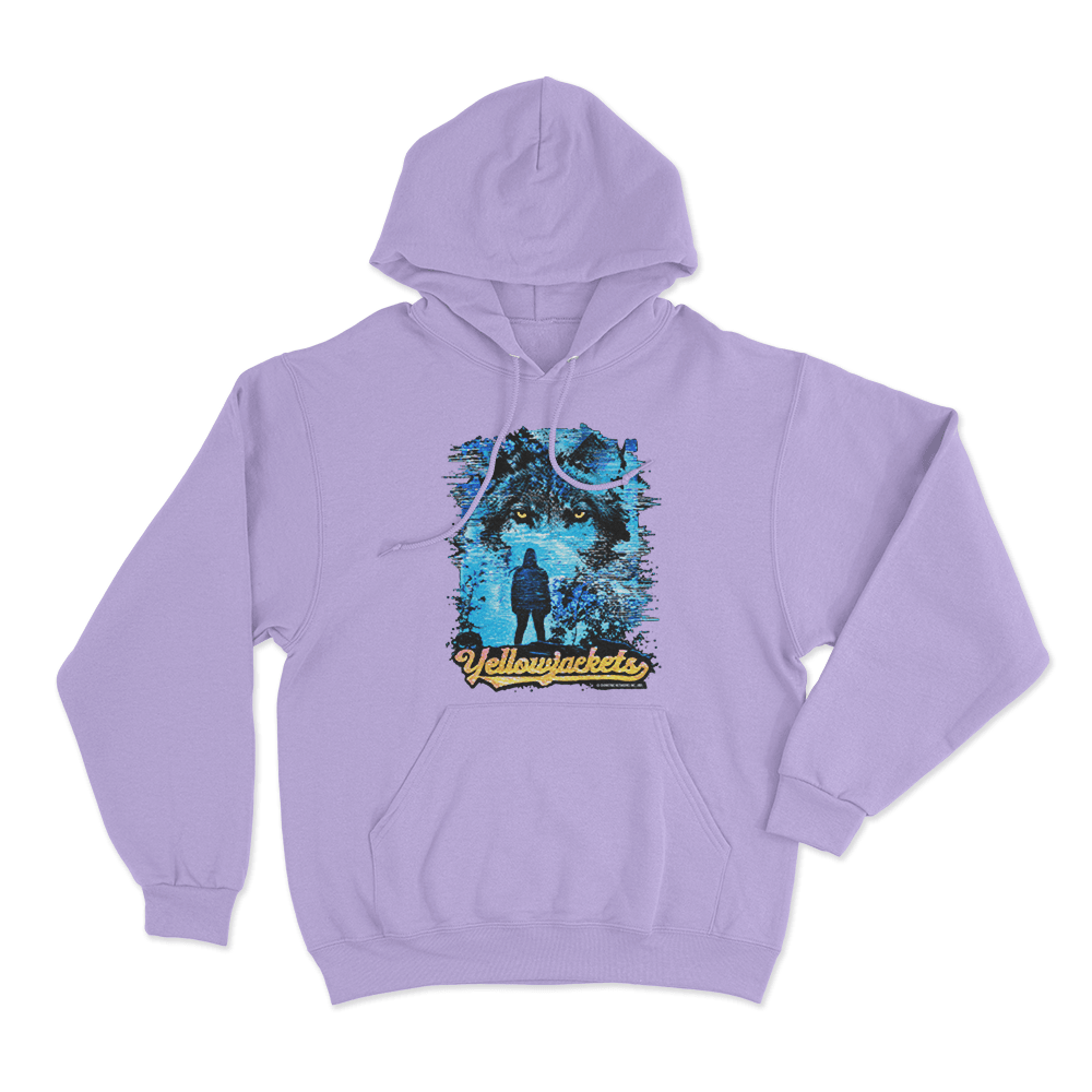 Yellowjackets Wolf TV Glitch Unisex Hoodie Purple Yellowjackets Wolf TV Glitch Unisex Hoodie Purple
