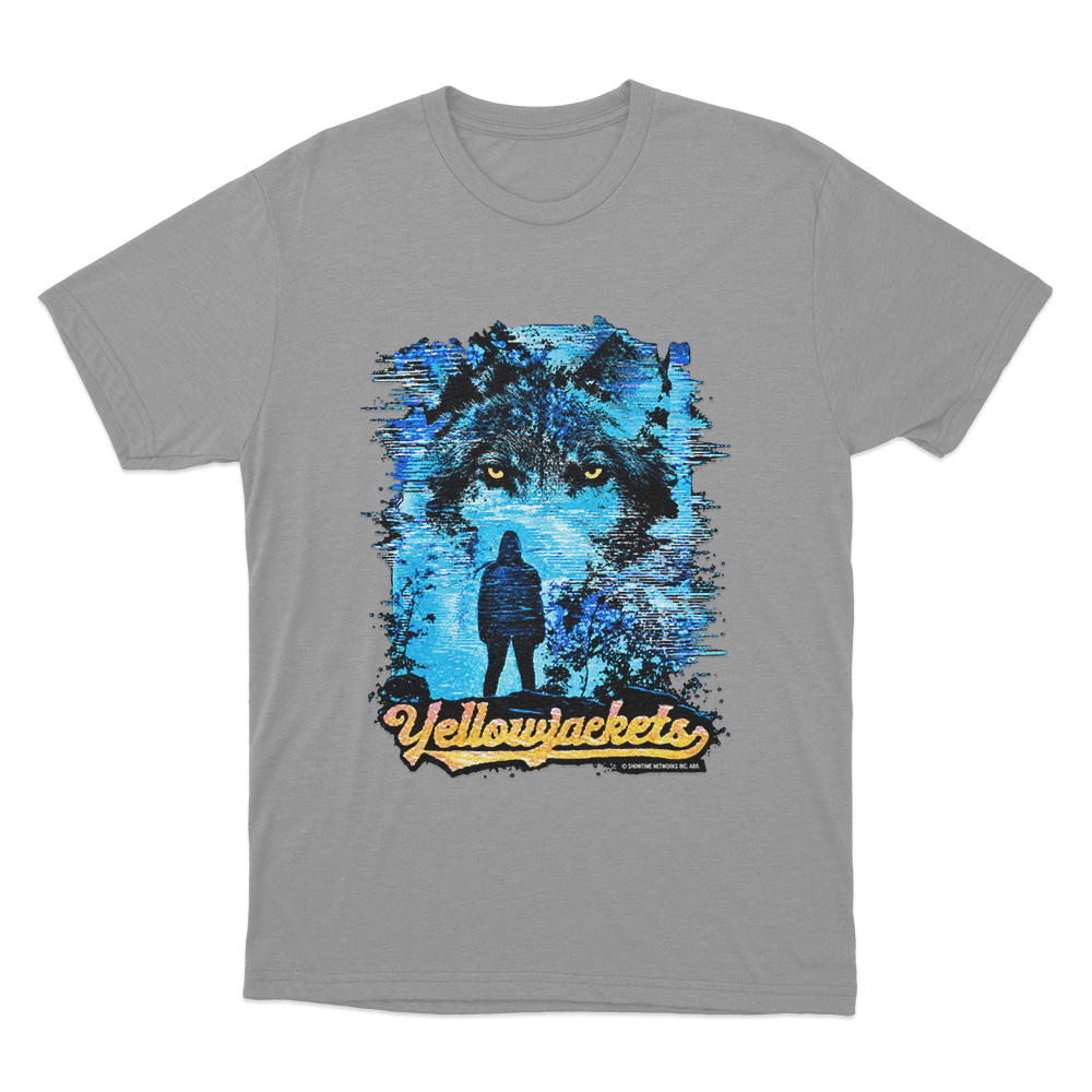 Yellowjackets Wolf TV Glitch Unisex T Shirt Grey Yellowjackets Wolf TV Glitch Unisex T Shirt Grey