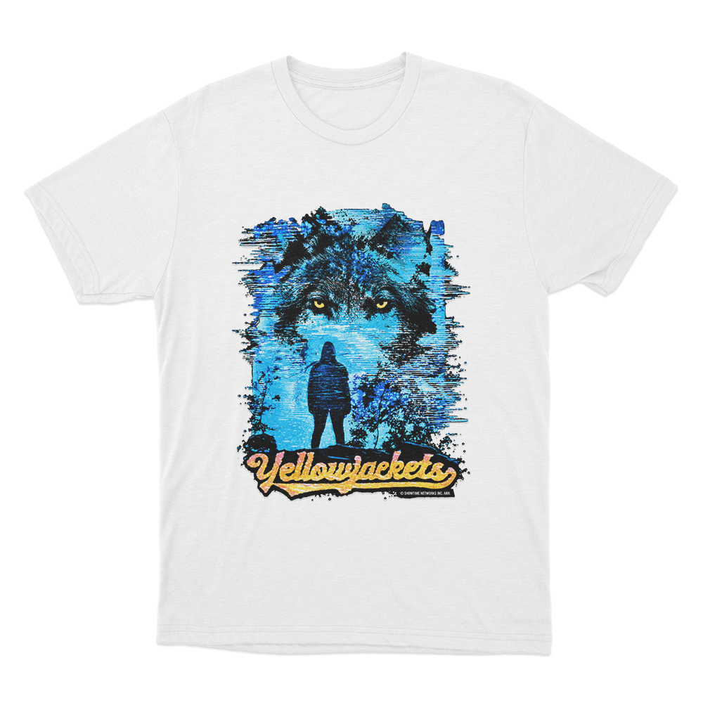 Yellowjackets Wolf TV Glitch Unisex T Shirt White Yellowjackets Wolf TV Glitch Unisex T Shirt White