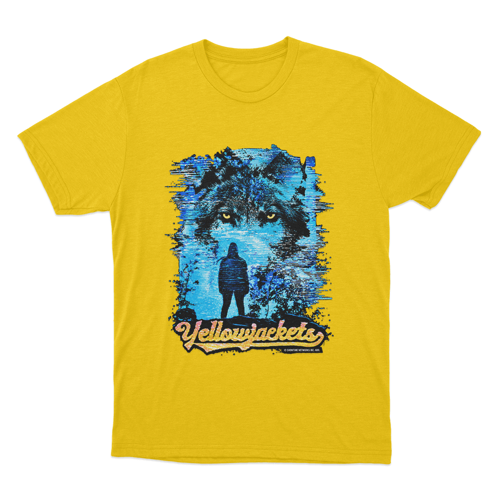 Yellowjackets Wolf TV Glitch Unisex T Shirt Yellow Yellowjackets Wolf TV Glitch Unisex T Shirt Yellow